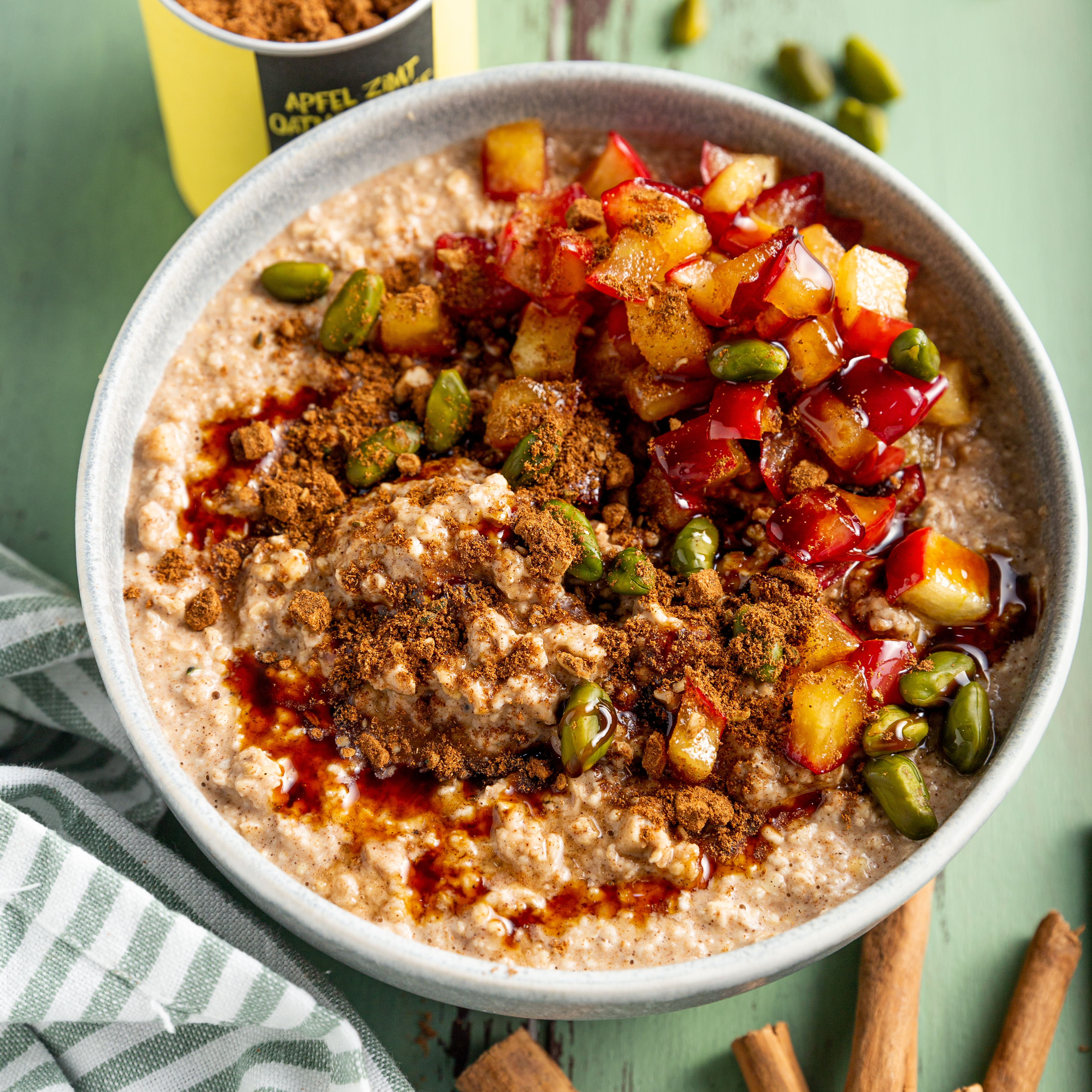 Porridge de manzana y canela