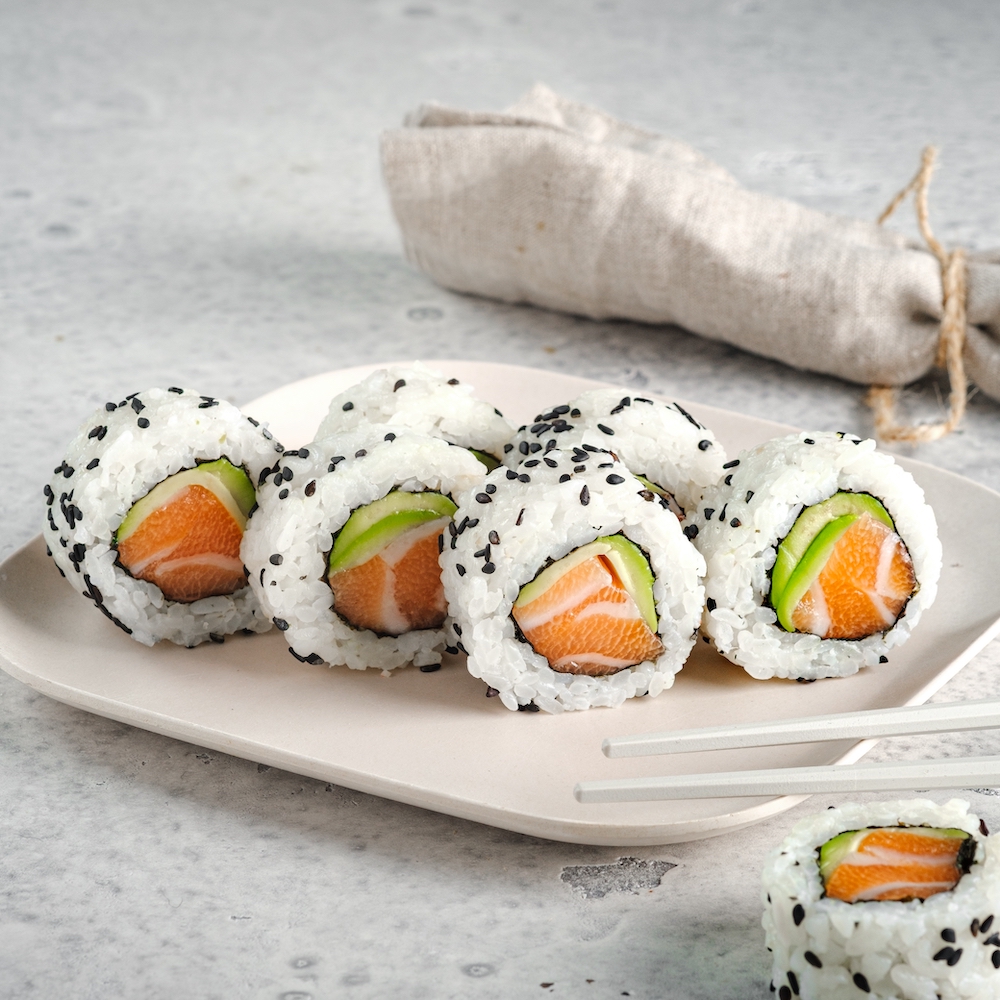 California rolls con salmón Receta JUST SPICES