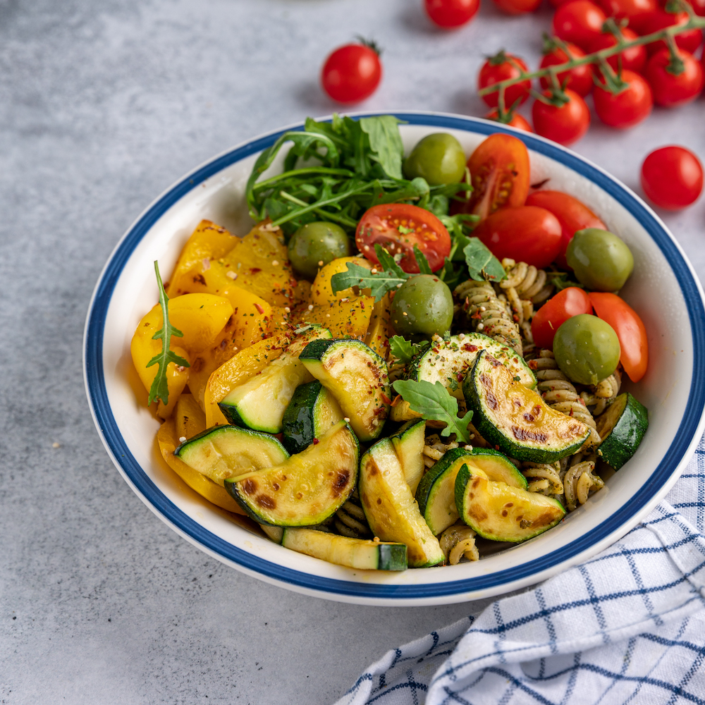 Ensalada de pasta con verduras