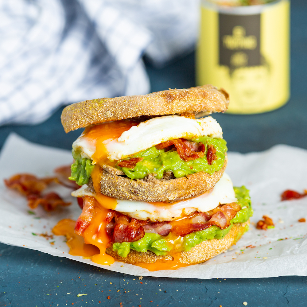 Sándwich de huevo frito