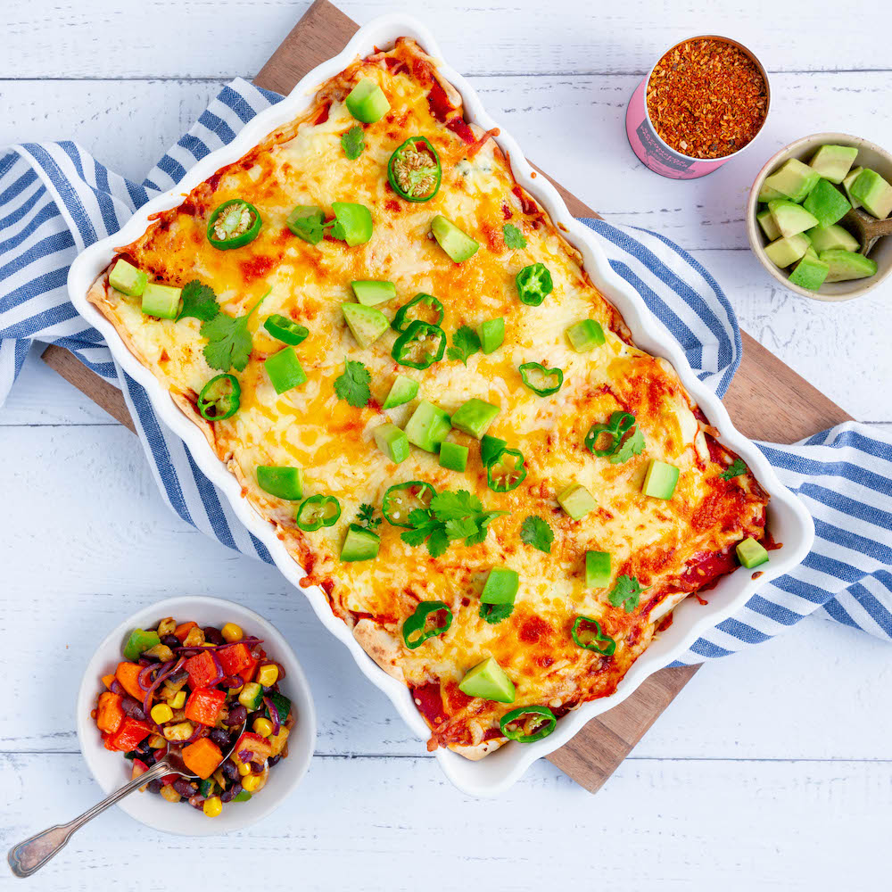 Enchiladas vegetarianas Receta JUST SPICES