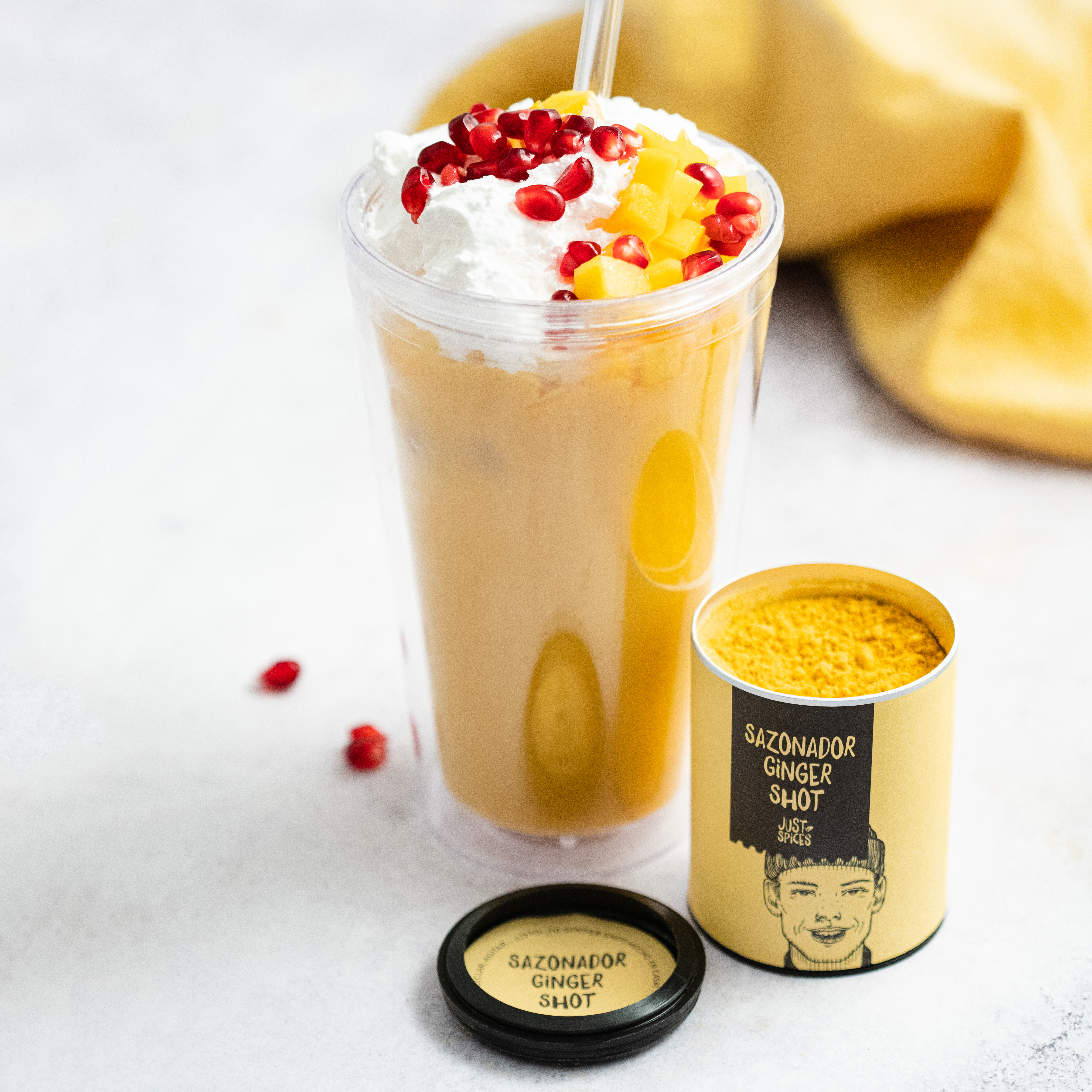 Batido de mango y jengibre