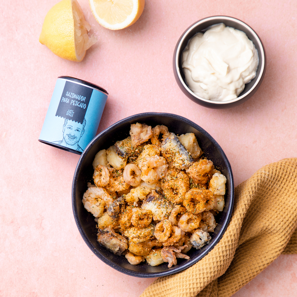 Pescado frito en freidora de aire Receta JUST SPICES