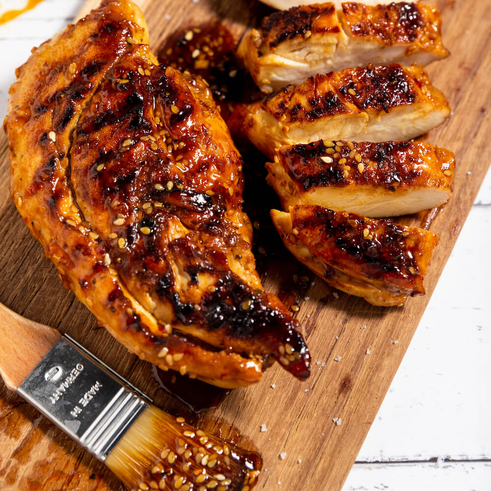 Pollo teriyaki en freidora de aire