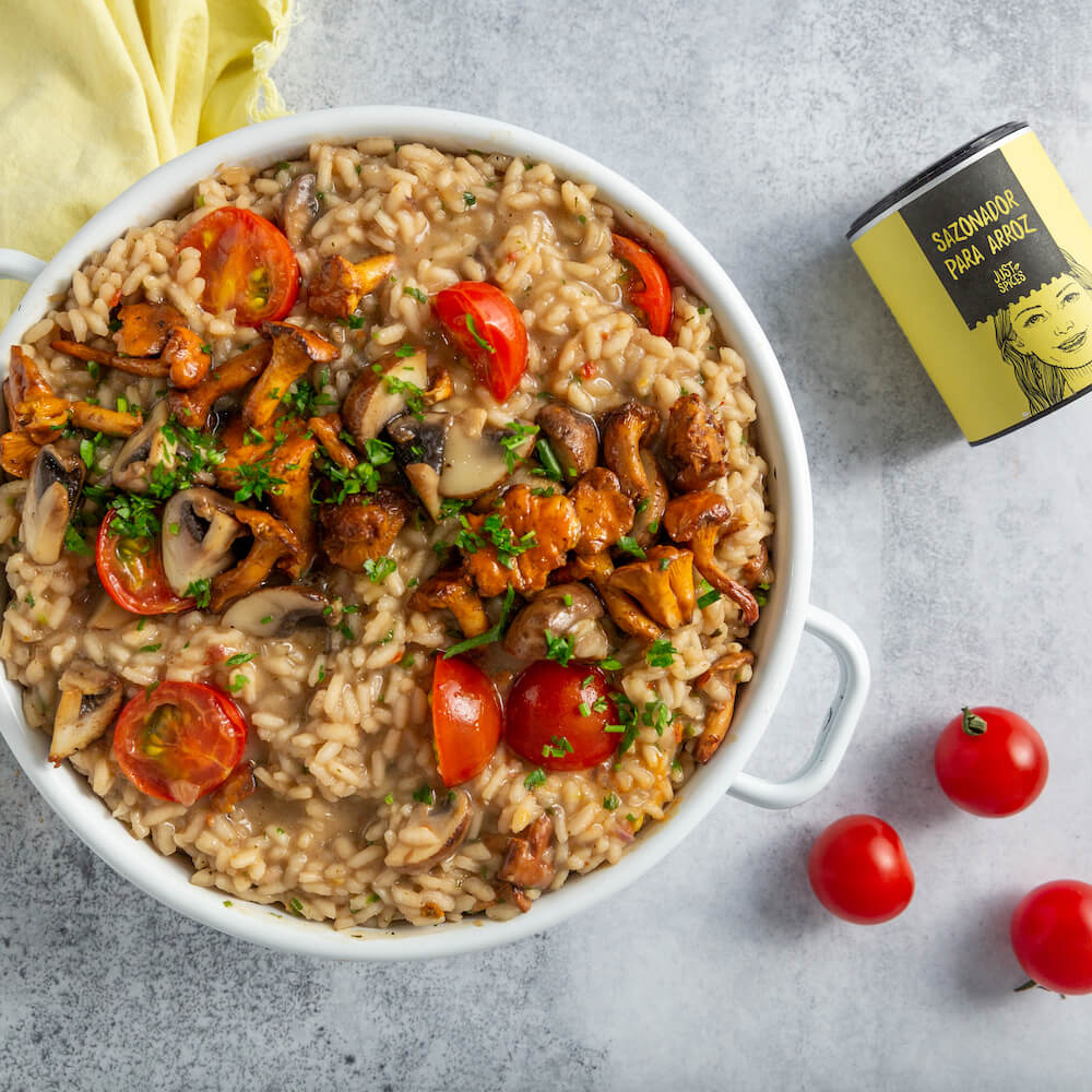 Risotto de setas cremoso