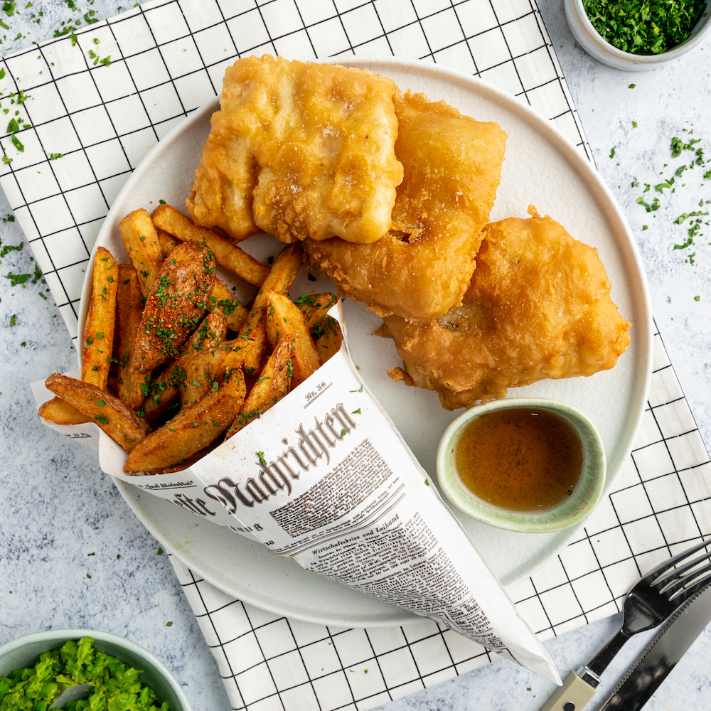 Fish and chips en freidora de aire