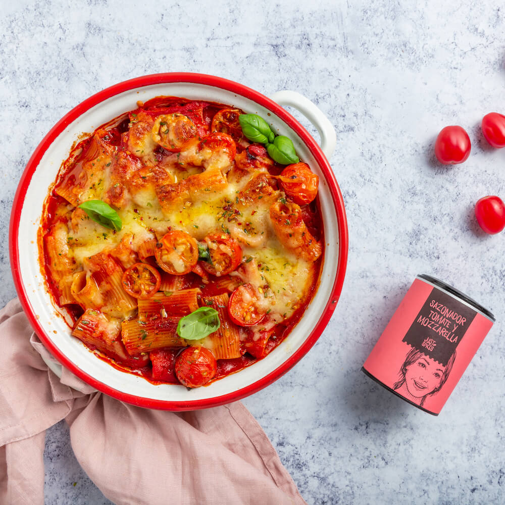 Gratinado de tomate y mozzarella en freidora de aire