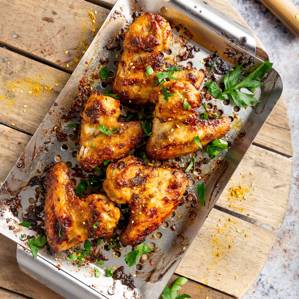 Alitas de pollo en freidora de aire Receta JUST SPICES