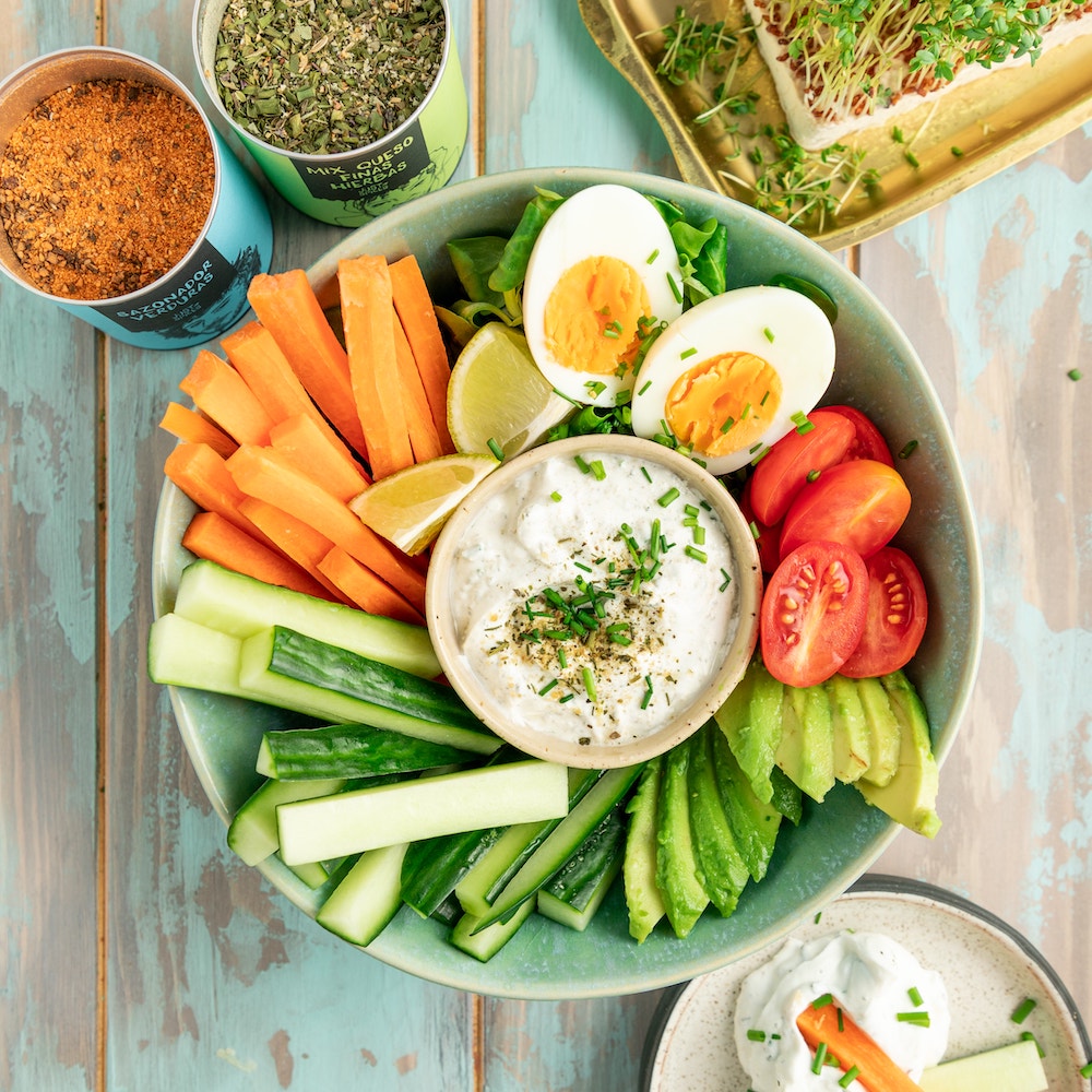 Bowl low carb de crudités
