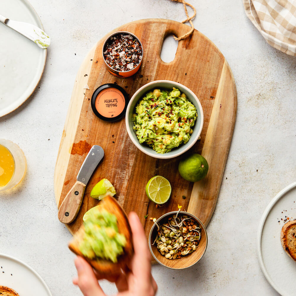 Ensalada de garbanzos y aguacate