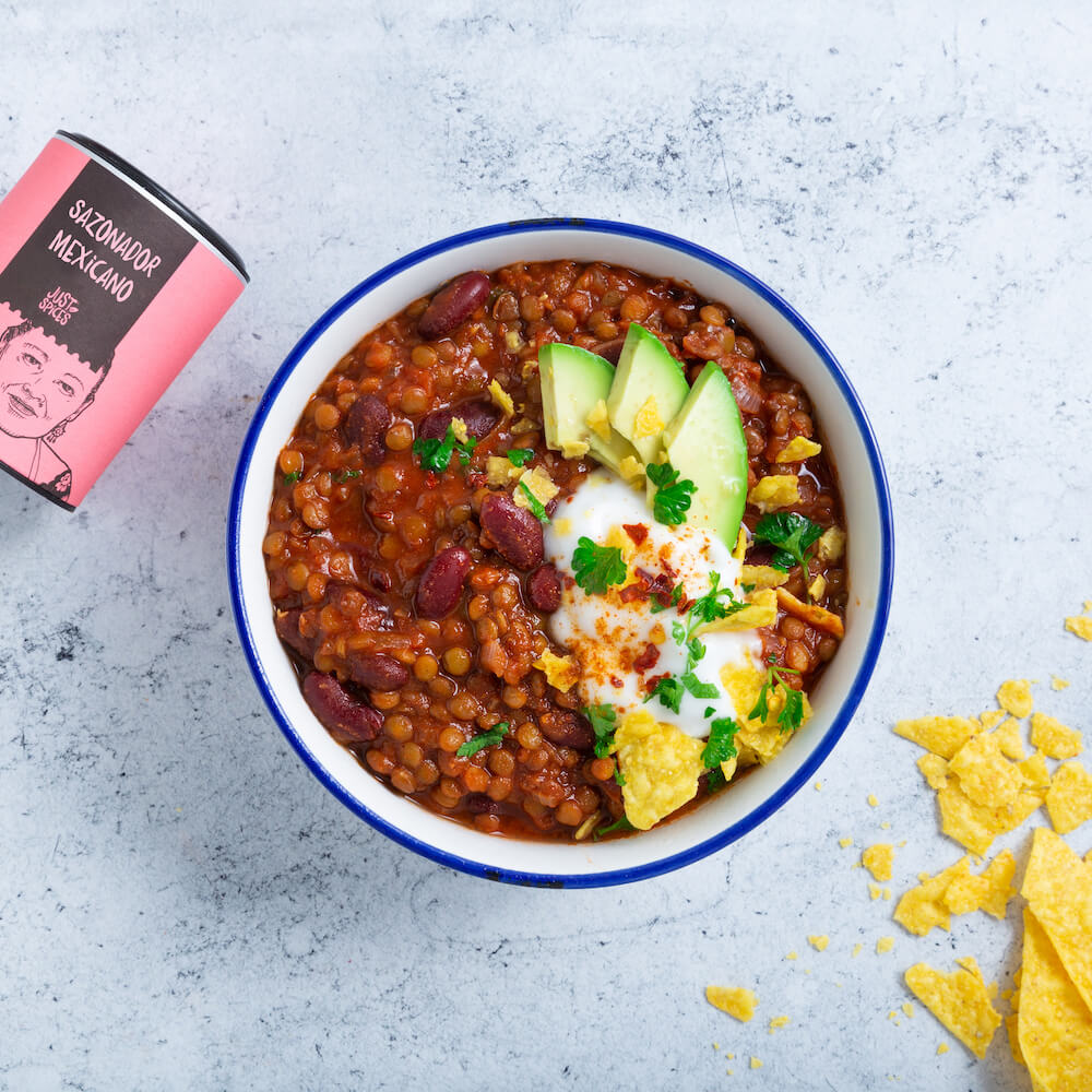 Chili vegano rápido