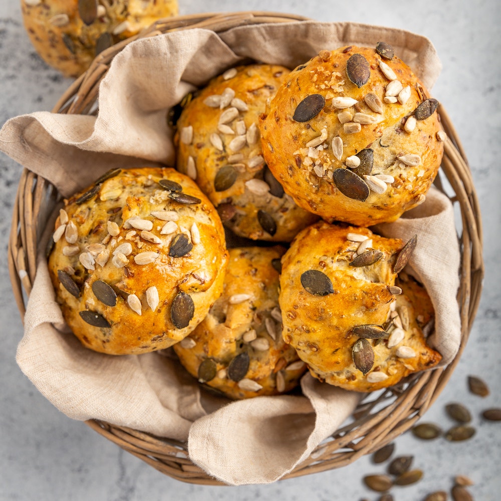 Pan de semillas en freidora de aire JUST SPICES