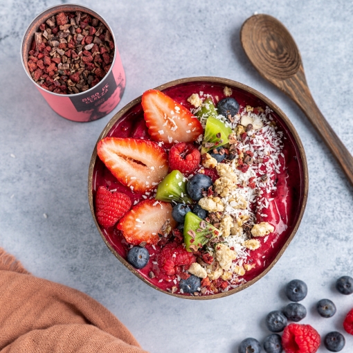 Smoothie bowl con granola