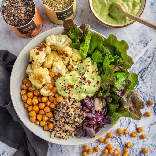 Bowl vegano de coliflor
