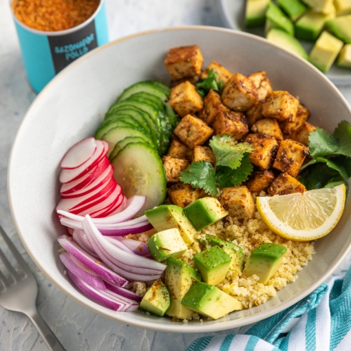 Bowl de tofu vegano