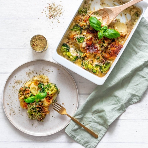 Brócoli gratinado al horno