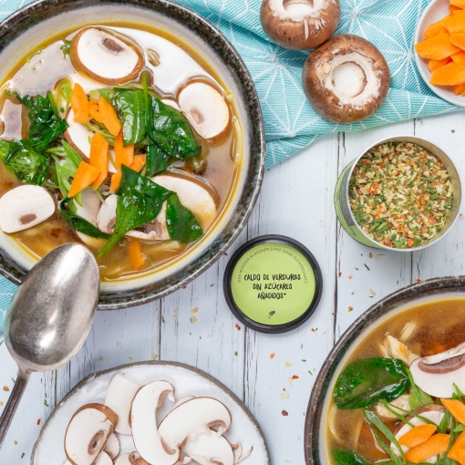 Caldo de pollo rápido