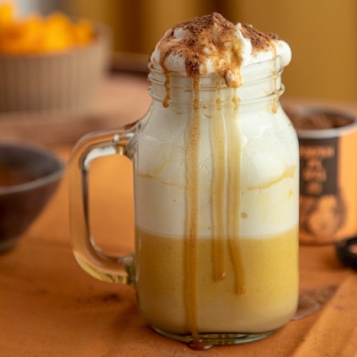 Hot white pumpkin chocolate