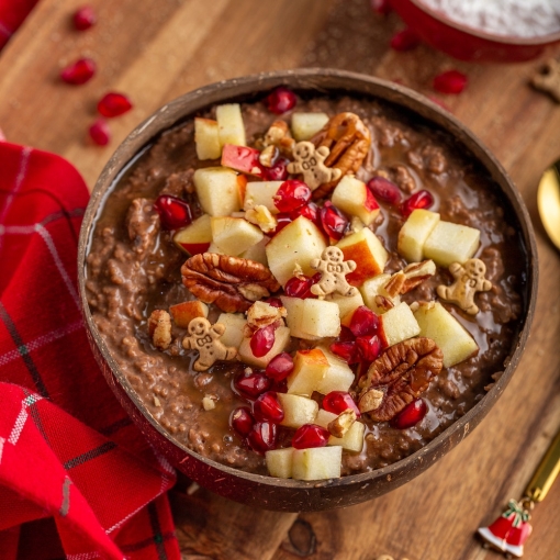 Porridge de canela vegano