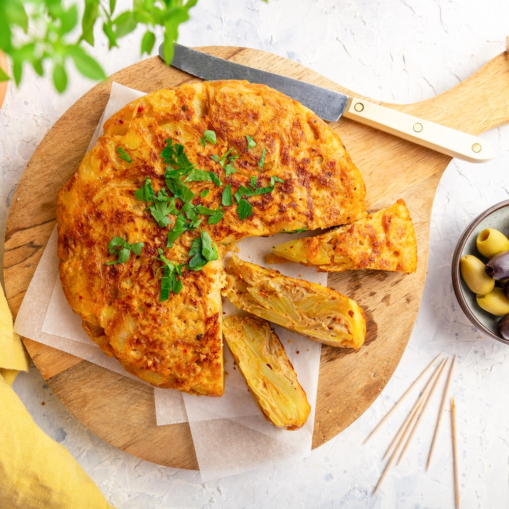 Tortilla de patatas en freidora de aire 