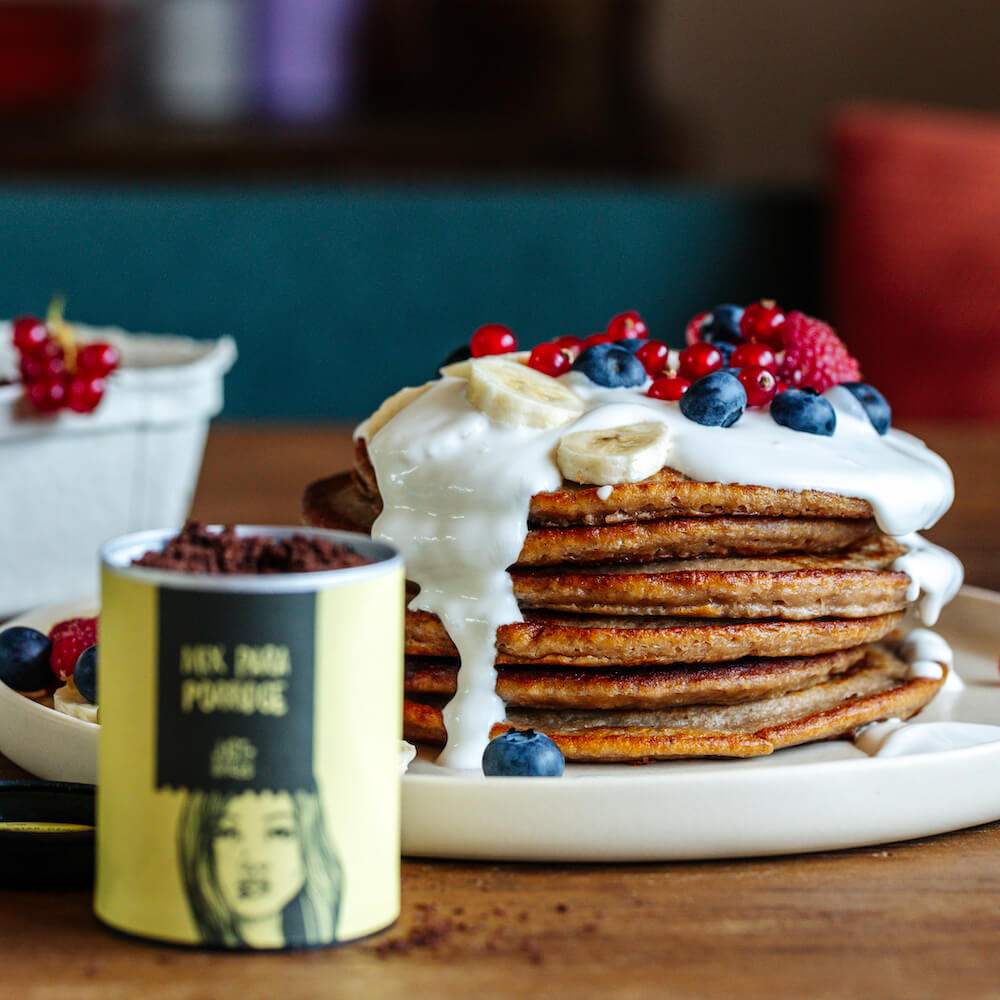 Tortitas de avena y plátano