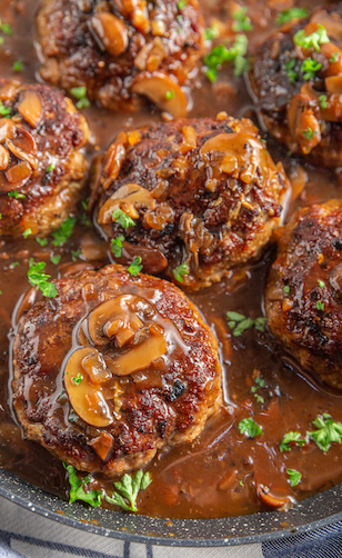 Menú navideño sencillo, albóndigas en salsa de setas