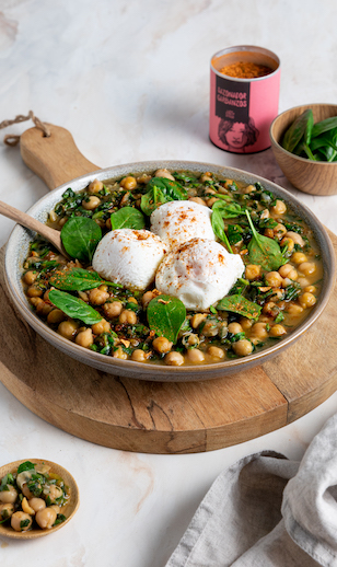 Garbanzos con espinacas