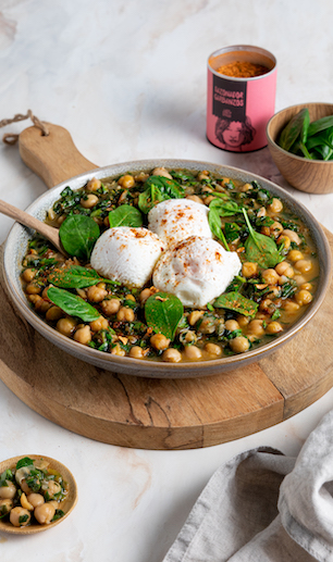 Garbanzos con espinacas