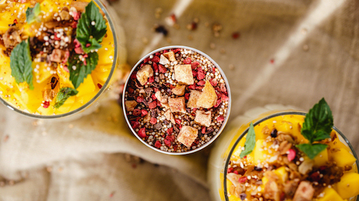 Manú para una cena de Navidad fácil y económica, mousse de limón