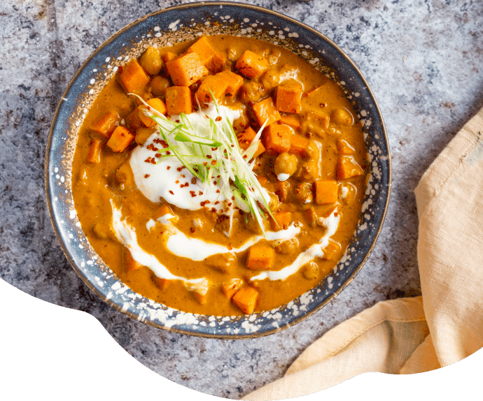 Curry rápido de boniato