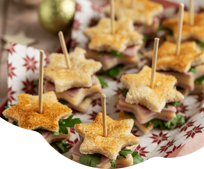 Canapes de Navidad