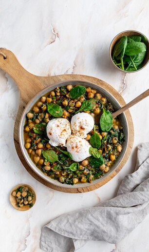 Cómo hacer garbanzos, garbanzos con espinacas