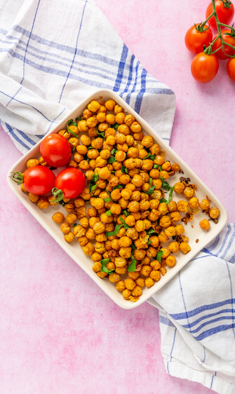 Cómo hacer garbanzos, garbanzos tostados al curry