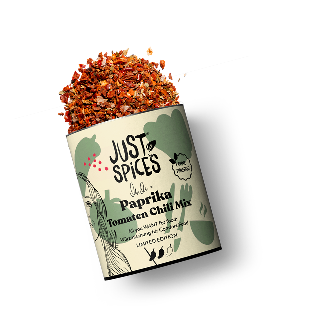 Dose mit Tomaten Paprika Chili Mix